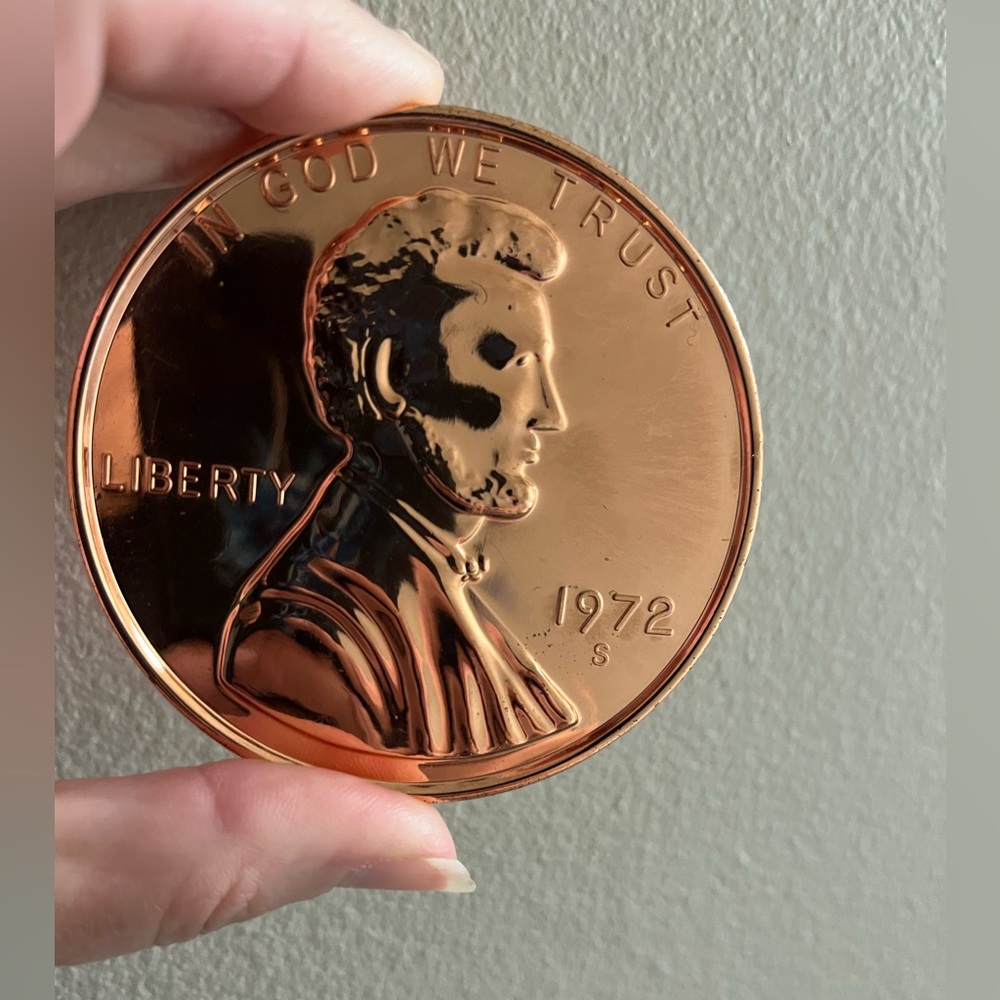 Jumbo Novelty Three Inch Metal Penny